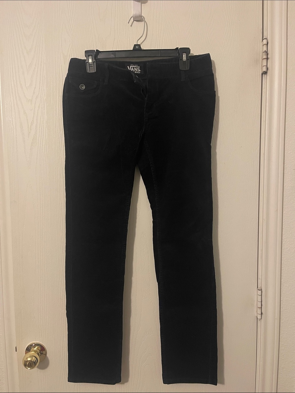 Vans Black Corduroy Slim Straight Pants